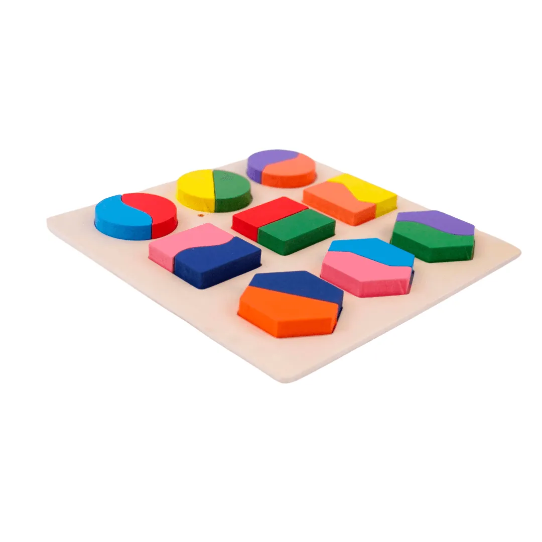 Shapes Puzzle 9 in 1 Medium, 3  Years -1 Puzzle (Random design will be send)