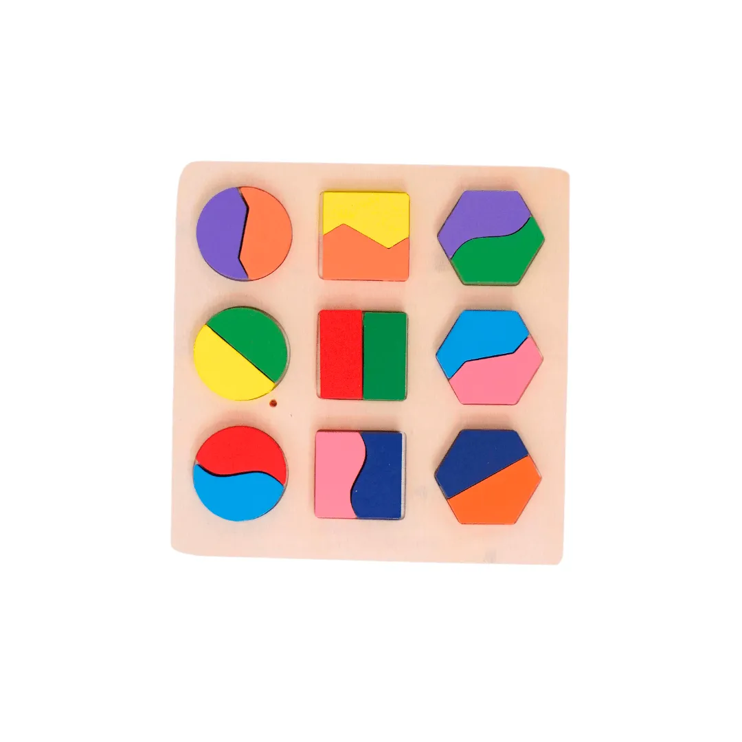 Shapes Puzzle 9 in 1 Medium, 3  Years -1 Puzzle (Random design will be send)