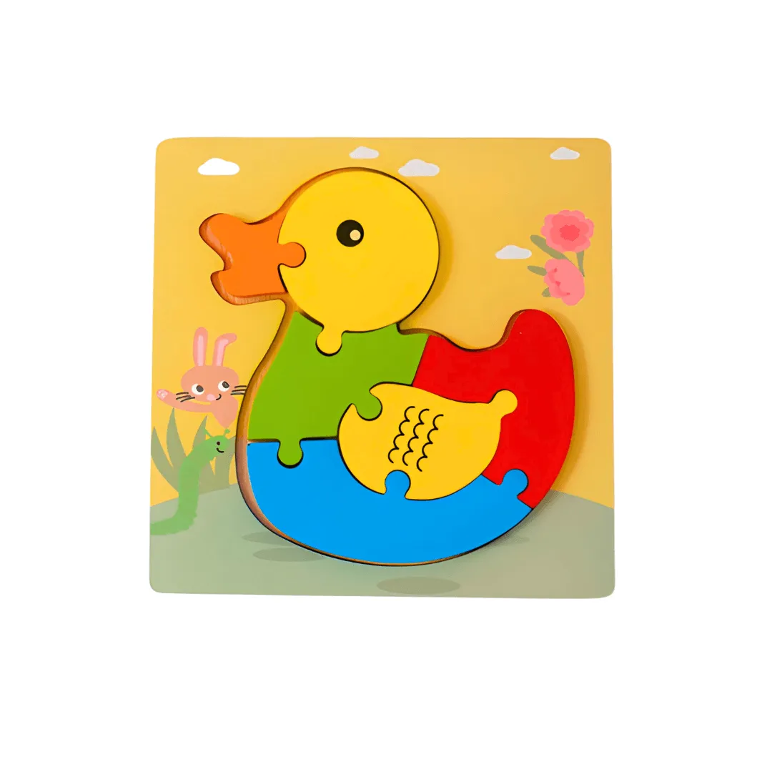 Small Puzzle in A Frame Board Educational & Learning Toy | Puzzle Board-Duck (S)