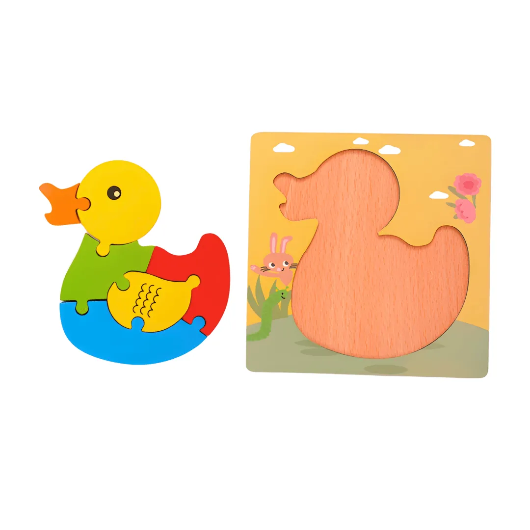 Small Puzzle in A Frame Board Educational & Learning Toy | Puzzle Board-Duck (S)