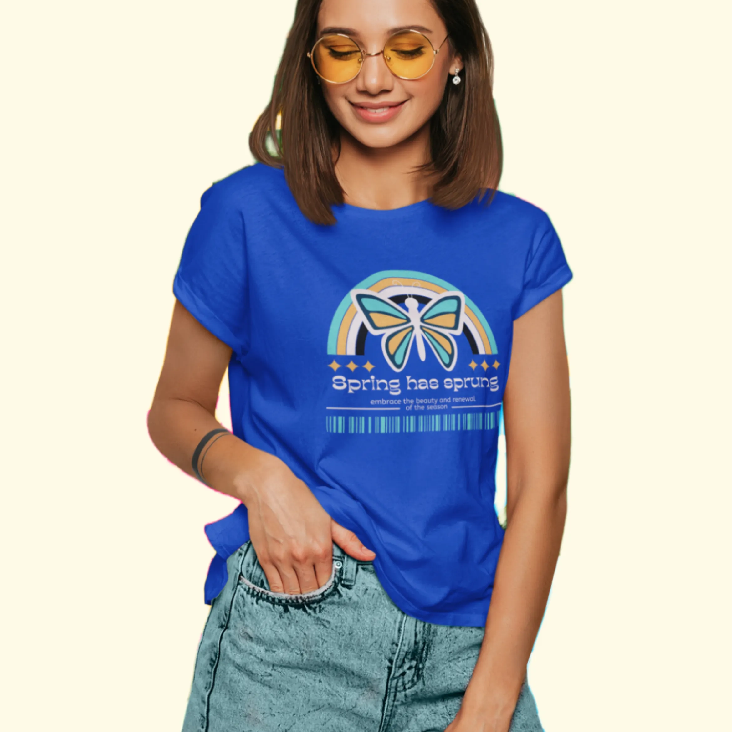 Spring Vibes T Shirt for Women D21