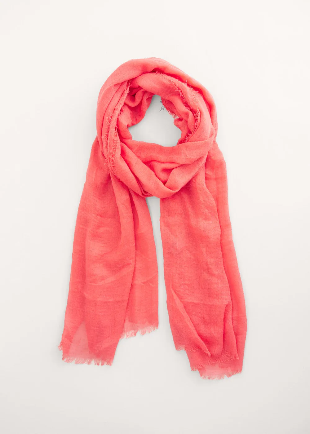 SYNTHIA SOFT SCARF - CORAL