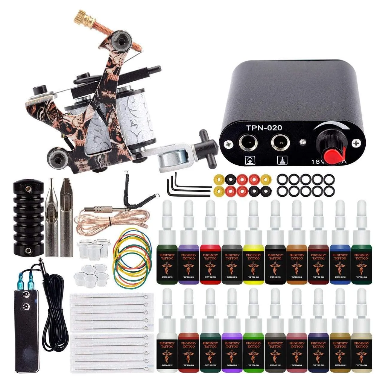 Tattoo Kits Tattoo Machine Set Complete Beginner Tattoo Pen Machine Kit Stick And Poke Pigments For Permanent Makeup Accessories