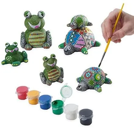 Turtles and Frogs Paint-A-Rock Pet Kit