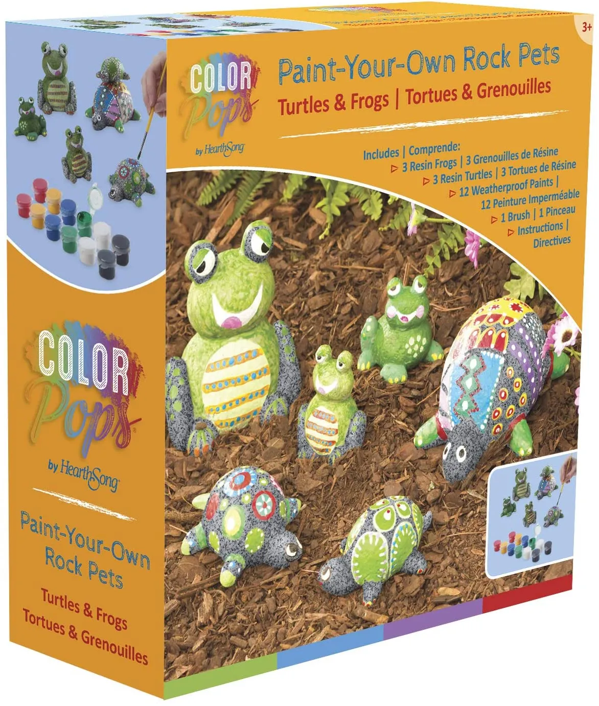 Turtles and Frogs Paint-A-Rock Pet Kit