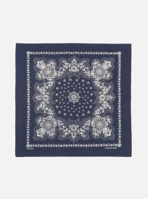 Universal Works Neckerchief in Navy Classic Bandana