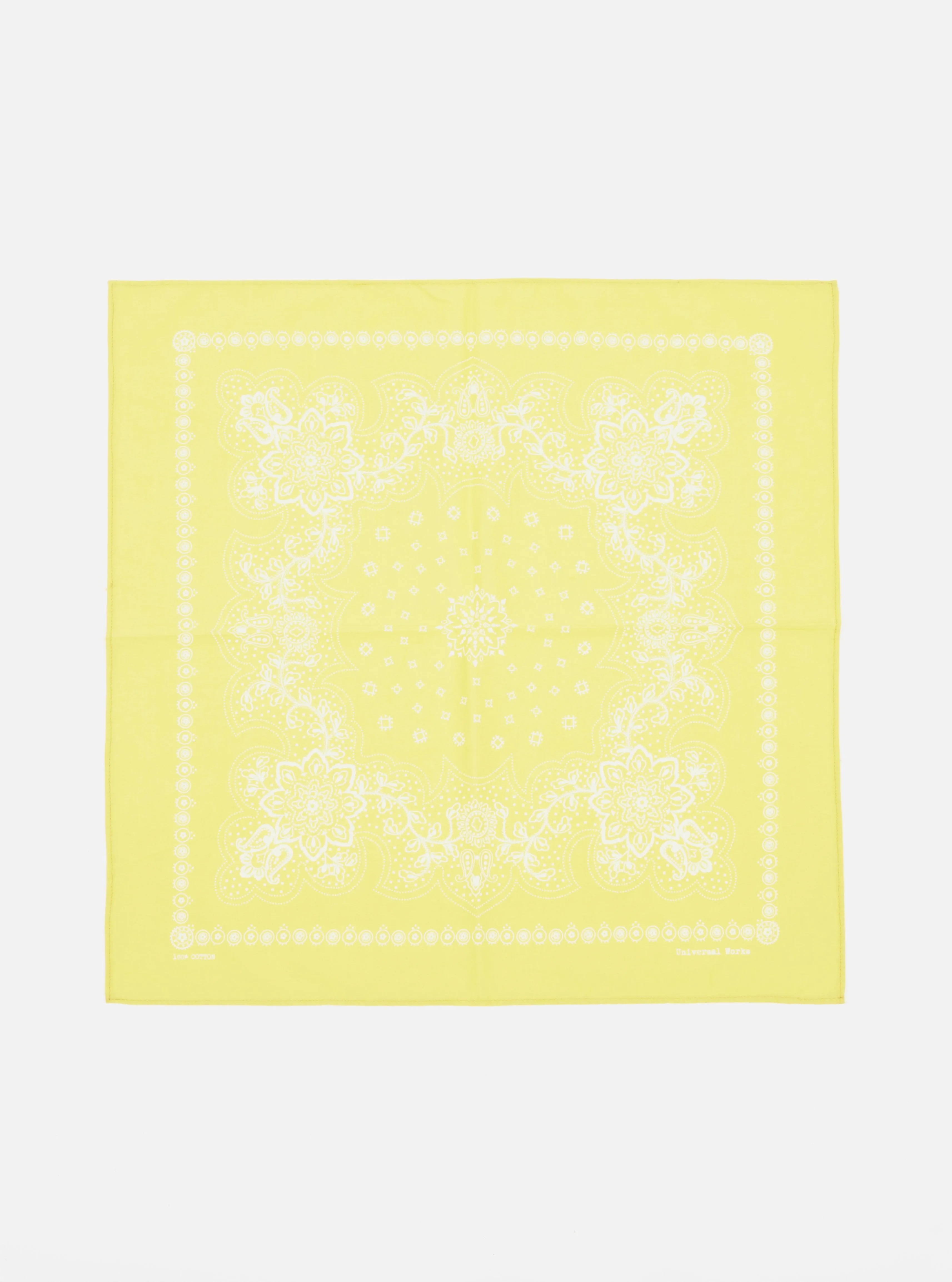 Universal Works Neckerchief in Yellow Classic Bandana