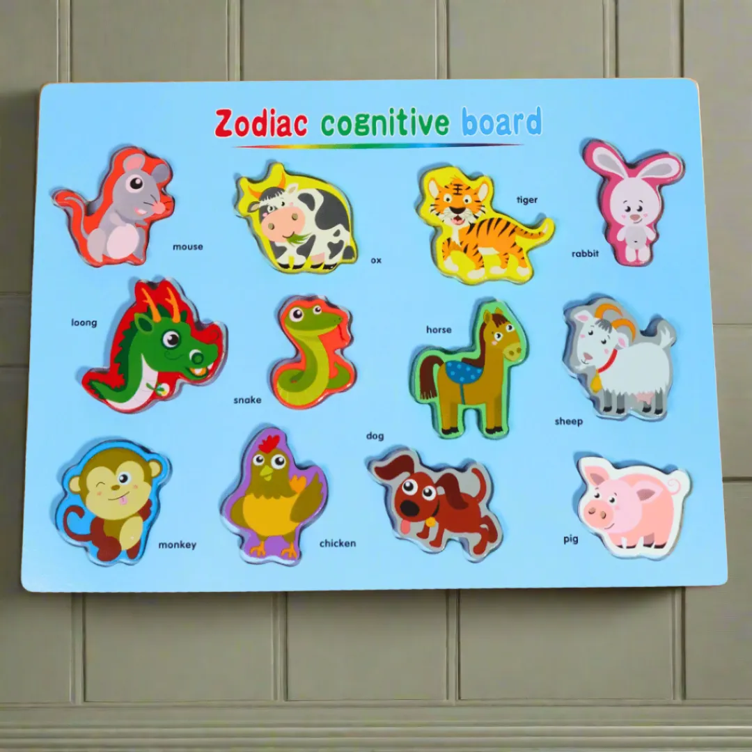 Zodiac Animals Cognitive Board for Kids