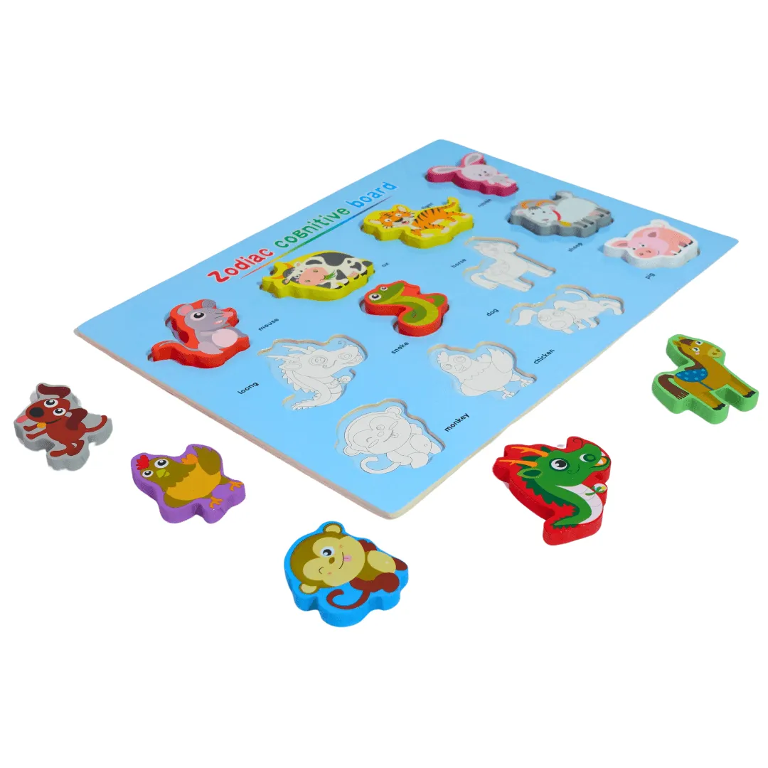 Zodiac Animals Cognitive Board for Kids